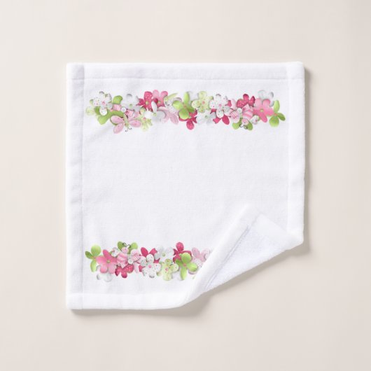 Bloemen Bad Handdoek (Wasdoekje)