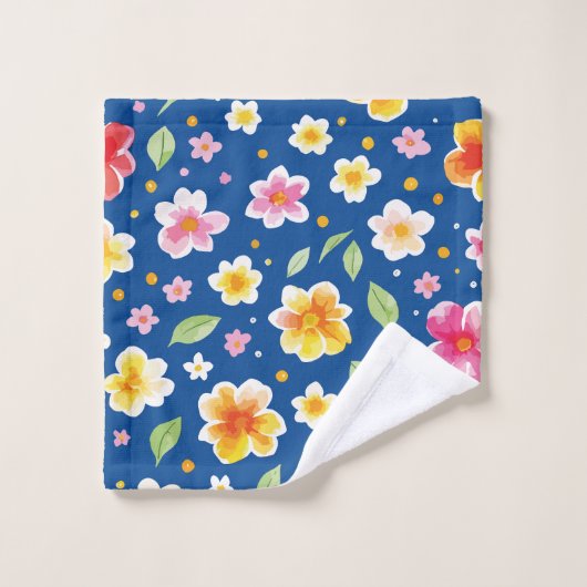 Bloemen Bad Handdoek (Wasdoekje)