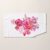 Bloemen - bad handdoek (Handdoek)
