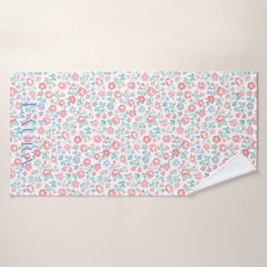 Bloemen Badhanddoek (Badhanddoek)