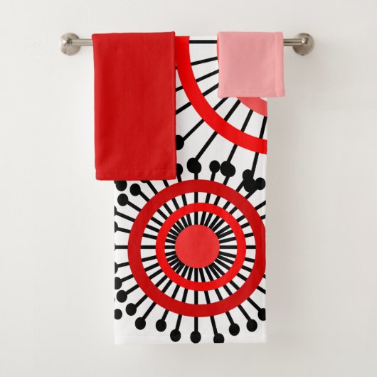 Bloemen badhanddoekset bad handdoek (Insitu)