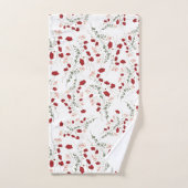Bloemen Badkamer Accessoires Bad Handdoek (Handdoek)