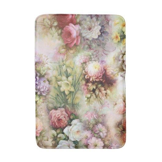  bloemen badmat (Voorkant Verticaal)