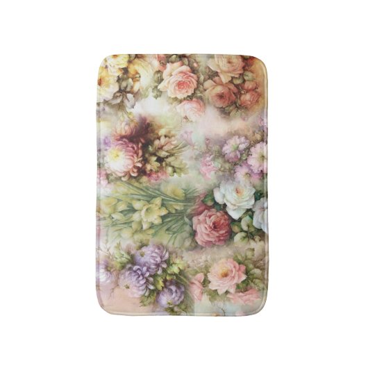  bloemen badmat (Voorkant Verticaal)