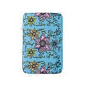 bloemen badmat (Voorkant Verticaal)