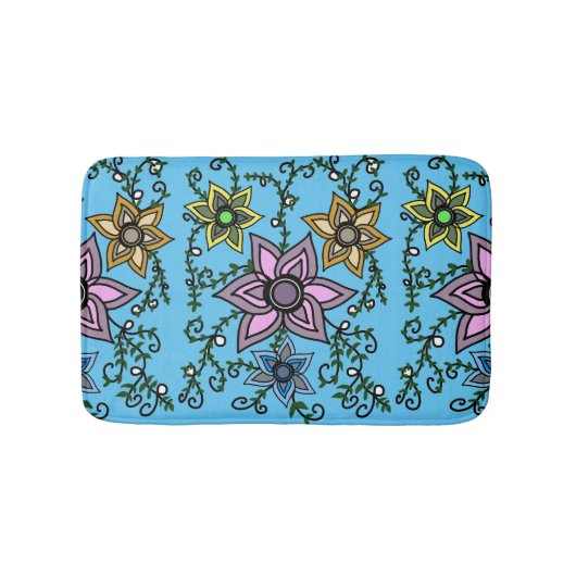 bloemen badmat (Voorkant)