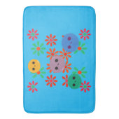 Bloemen badmat! badmat (Voorkant Verticaal)