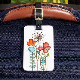 Bloemen Bagagelabel
