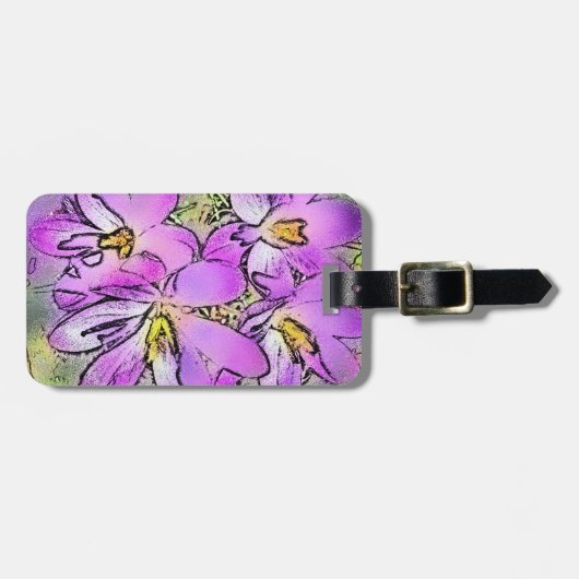 BLOEMEN BAGAGELABEL (Voorkant horizontaal)