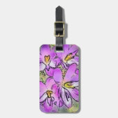 BLOEMEN BAGAGELABEL (Voorkant verticaal)