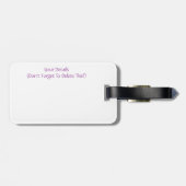 BLOEMEN BAGAGELABEL (Achterkant horizontaal)