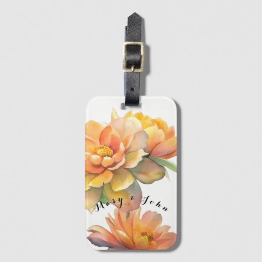 Bloemen Bagagelabel (Voorkant (verticaal))