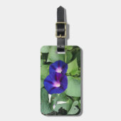 Bloemen Bagagelabel met lederen band (Voorkant verticaal)