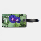 Bloemen Bagagelabel met lederen band (Achterkant horizontaal)