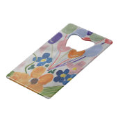 Bloemen & Ballonnen Flesopener Creditkaart Flessenopener (Voorkant Gekanteld)