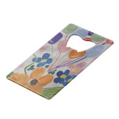 Bloemen & Ballonnen Flesopener Creditkaart Flessenopener (Achterkant Gekanteld)