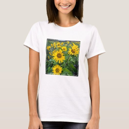 Bloemen | Balsomroot Columbia River, Oregon T-shirt (Voorkant)