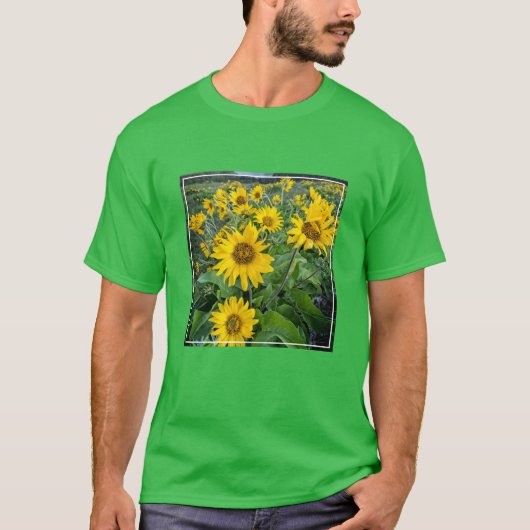 Bloemen | Balsomroot Columbia River, Oregon T-shirt (Voorkant)