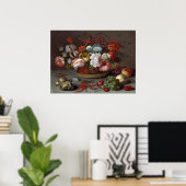Bloemen - Balthasar van der Ast Fine Art Poster (Thuiskantoor)