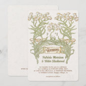  Bloemen Banner Huwelijksuitnodiging Kaart (Voorkant / Achterkant)