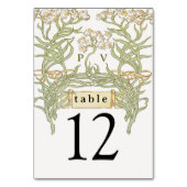  Bloemen Banner Tafelnummer (Achterkant)