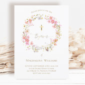 bloemen | Baptisme-uitnodiging Kaart