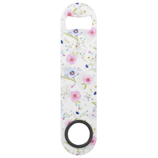 Bloemen Bar Sleutelveer Speed Flessenopener (Voorkant)