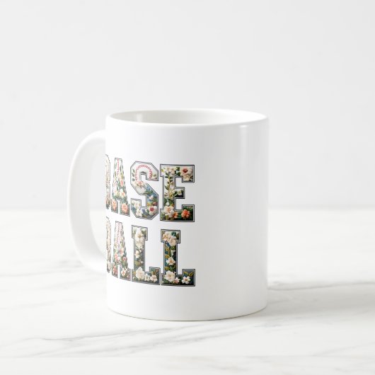 Bloemen Baseball Mom Mok, Game Day Mok (Voorkant links)