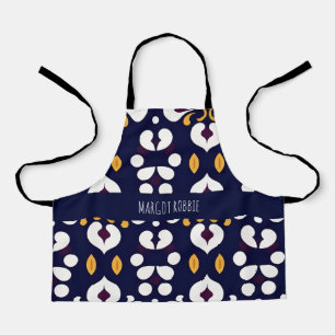 Bloemen Batik geel botanisch patroon Schort