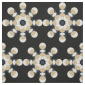 Bloemen batik op zwart stof (Swatch)
