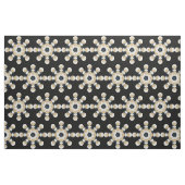 Bloemen batik op zwart stof (Fat Quarter)