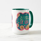 Bloemen Be Kind Inspirivity Coffee Mok (Voorkant rechts)