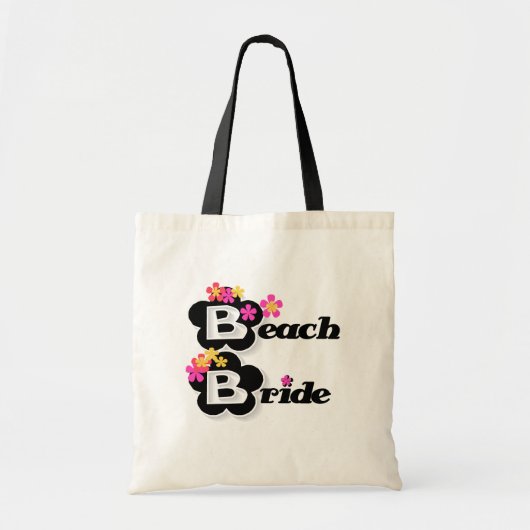 Bloemen Beach Bride T-shirts en cadeautjes Tote Bag (Voorkant)