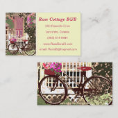  Bloemen Bed & Breakfast / Cottage Verhuur Visitekaartje (Voorkant / Achterkant)