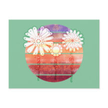 Bloemen Bedanken bij Zonsondergang - Groene Postka