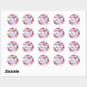 Bloemen Bedanken Stickers (Vel)