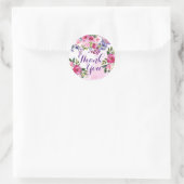 Bloemen Bedanken Stickers (Tas)