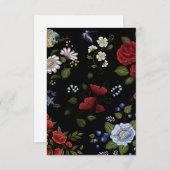 Bloemen Bedankkaart (Voorkant / Achterkant)