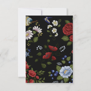 Bloemen Bedankkaart