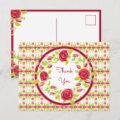 bloemen Bedankt Briefkaart (Voorkant / Achterkant)