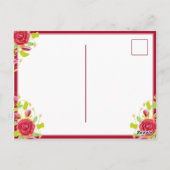 bloemen Bedankt Briefkaart (Achterkant)