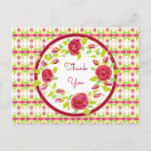  bloemen Bedankt Briefkaart (Voorkant)