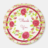  bloemen bedankt magneet (Voorkant)