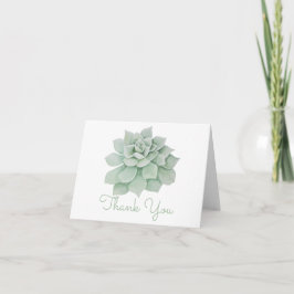 Bloemen Bedankt Mint Green Succulent Waterverf