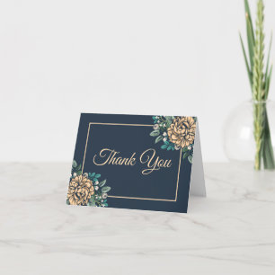 Bloemen Bedankt Perzik Pioen Navy Blauwe Bloemen