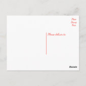 Bloemen Bedankt Red Gerbera Daisy Flowers Briefkaart (Achterkant)