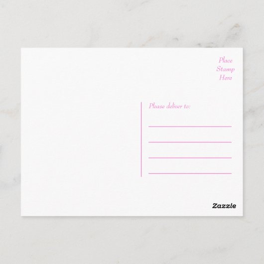 Bloemen Bedankt Roze Lavendel Daisy Flower Briefkaart (Achterkant)