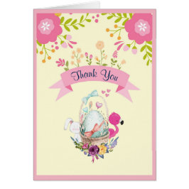 Bloemen, Bedankt voor eieren, flamingo's en Bunny 