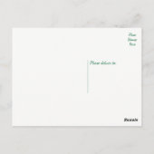 Bloemen Bedankt Zonnebloem Geel Groene Bloemen Briefkaart (Achterkant)