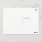 Bloemen Bedankt Zonnebloemen Geel Blauw Bloemen Briefkaart (Achterkant)